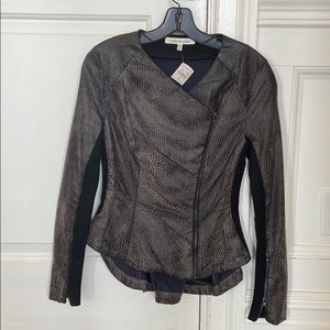 Womens “leather” and spandex jacket